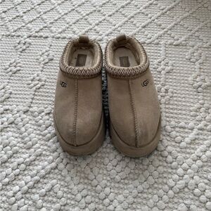 UGG Beige Suede Slip-Ons